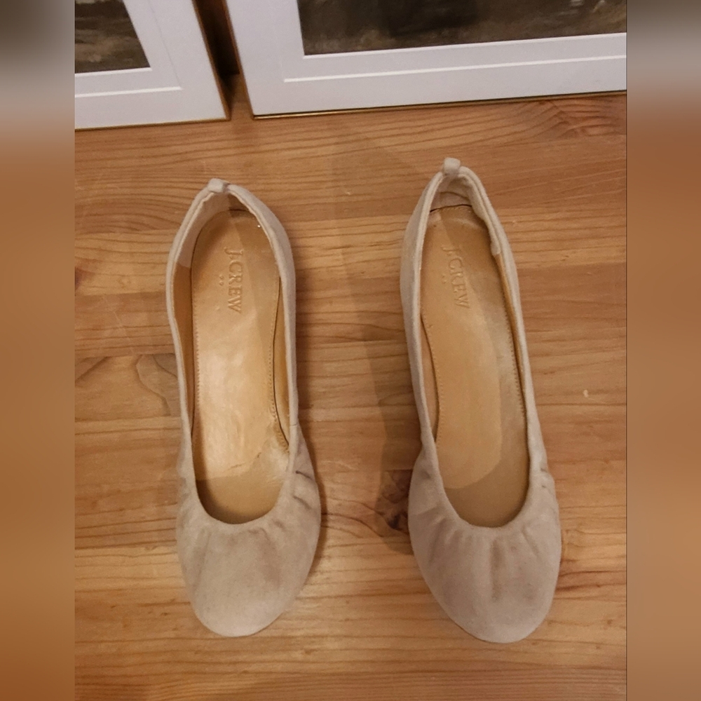 Women's JCREW Tan Ballet Flats 9.5